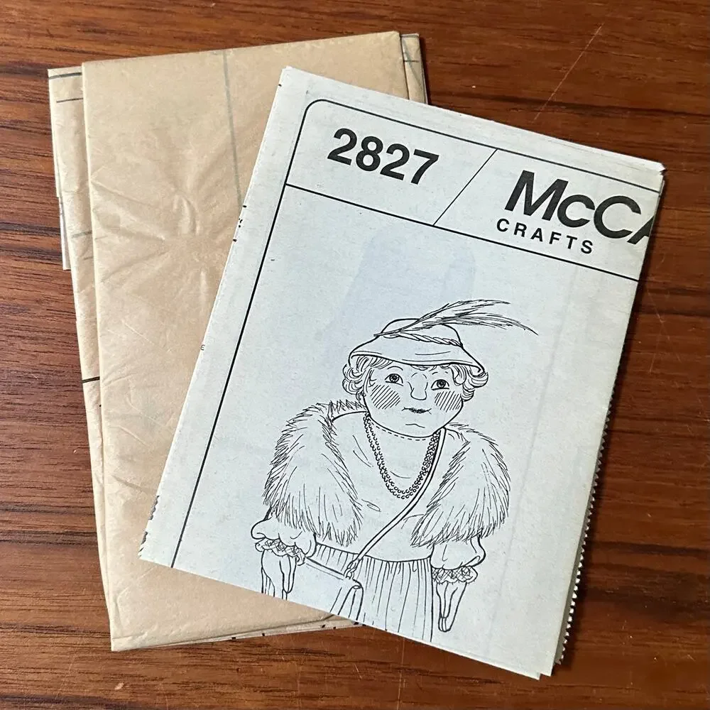 UNCUT McCall's Pattern 2827 Shopper Doll 4'
